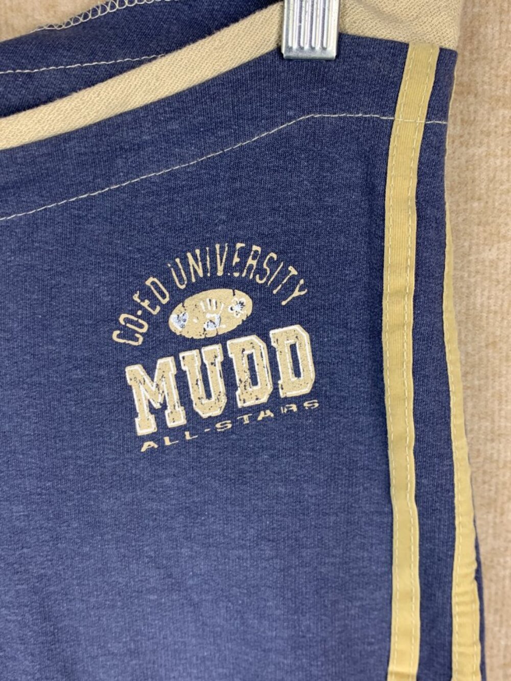 VTG Y2k Mudd Sweatpants L Low Ris Wide Leg Flare Stripe Yoga Mcbling 2000s Track - Picture 11 of 13
